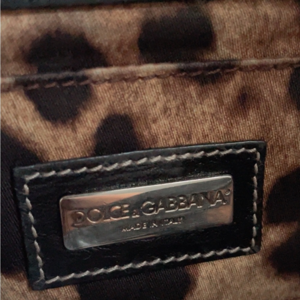 Dolce & Gabbana Black Patent Shoulder Bag - Picture 5 of 5